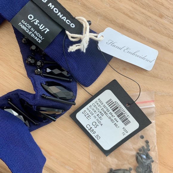 Club Monaco hand embellished belt - Picture 3 of 3